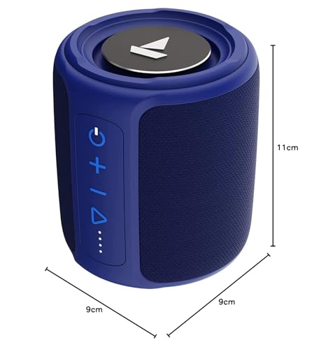 Boat Stone 352 Bluetooth Speaker with 10W RMS Stereo Sound, IPX7 Water Resistance, TWS Feature, Up to 12H Total Playtime, Multi-Compatibility Modes and Type-C Charging(Raging Black)