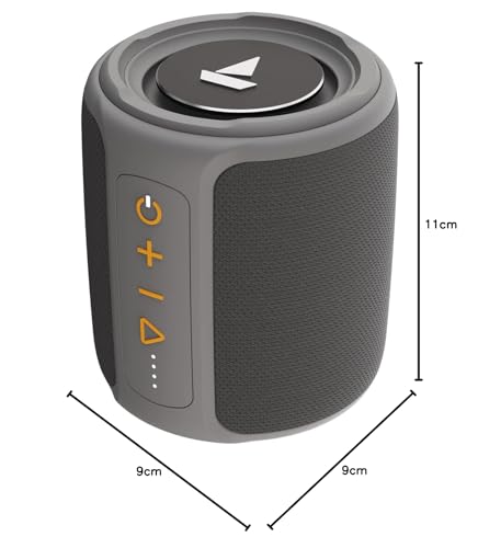 Boat Stone 352 Bluetooth Speaker with 10W RMS Stereo Sound, IPX7 Water Resistance, TWS Feature, Up to 12H Total Playtime, Multi-Compatibility Modes and Type-C Charging(Raging Black)