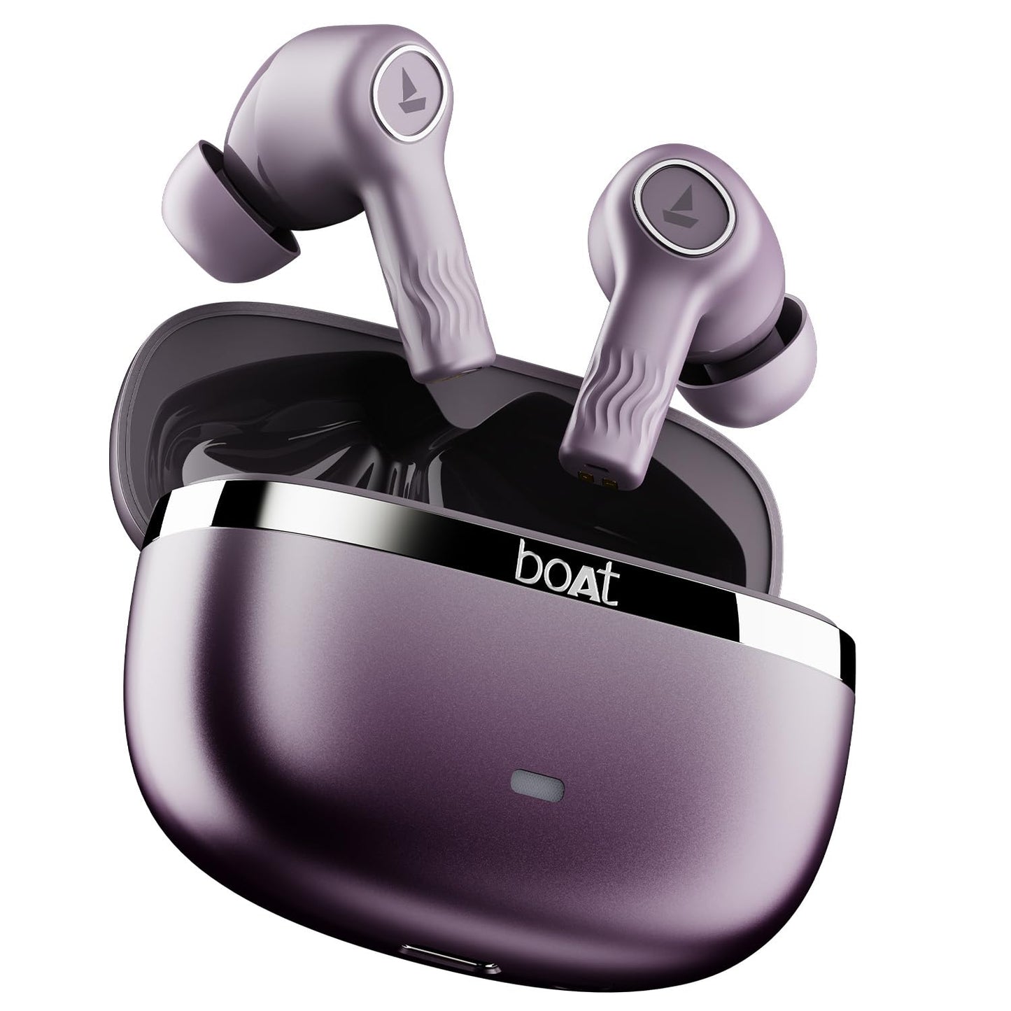 boAt Nirvana Ion, 120HRS Battery, Crystal Bionic Sound w/Dual EQ Modes, 4Mics ENx, App Support, Low Latency, IPX4, v.5.2 Bluetooth Earbuds, TWS Ear Buds Wireless Earphones with mic (Charcoal Black)