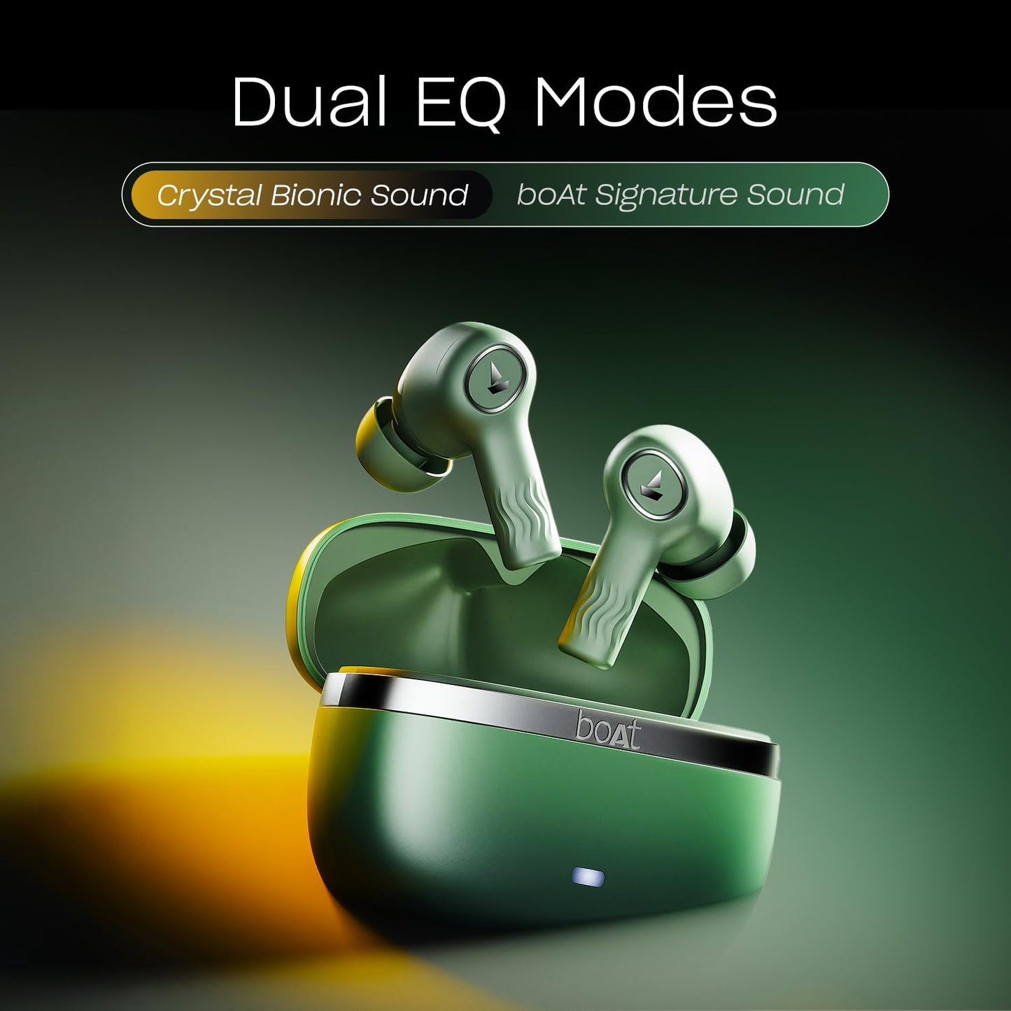 boAt Nirvana Ion, 120HRS Battery, Crystal Bionic Sound w/Dual EQ Modes, 4Mics ENx, App Support, Low Latency, IPX4, v.5.2 Bluetooth Earbuds, TWS Ear Buds Wireless Earphones with mic (Charcoal Black)