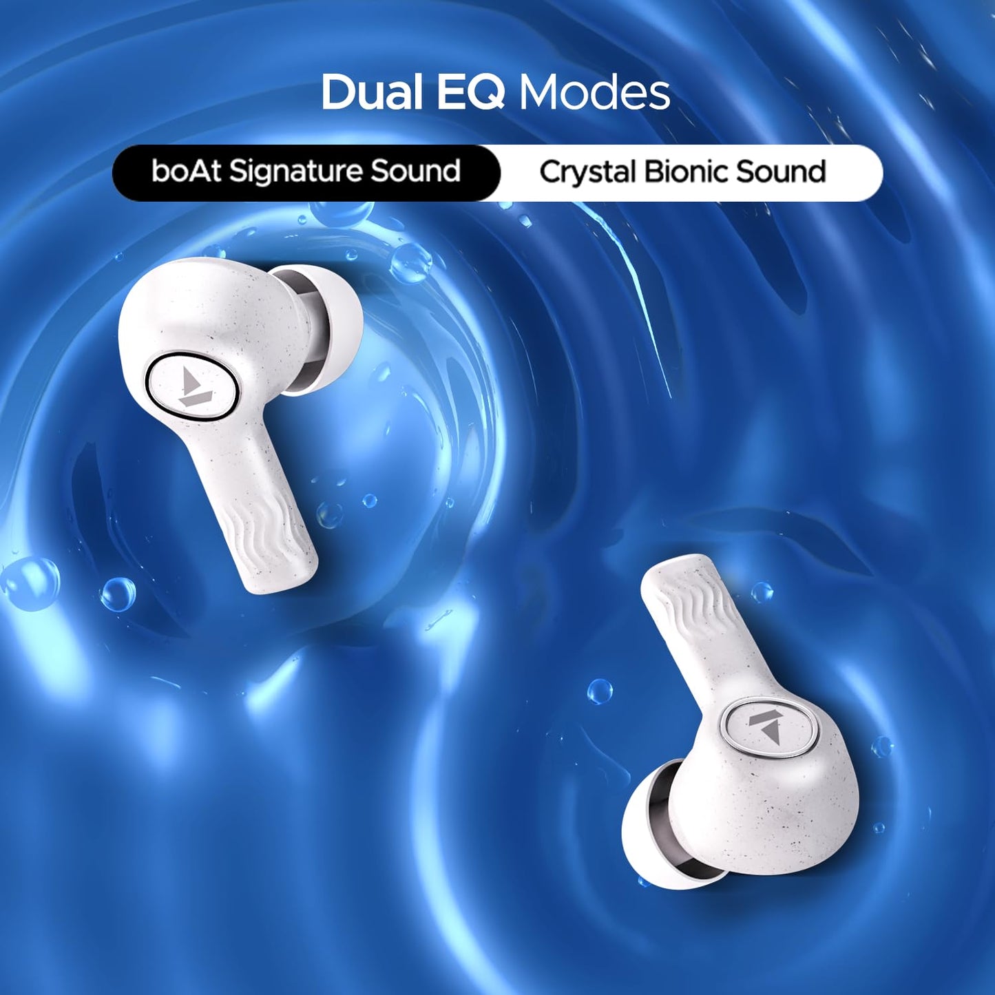 boAt Nirvana Ion, 120HRS Battery, Crystal Bionic Sound w/Dual EQ Modes, 4Mics ENx, App Support, Low Latency, IPX4, v.5.2 Bluetooth Earbuds, TWS Ear Buds Wireless Earphones with mic (Charcoal Black)