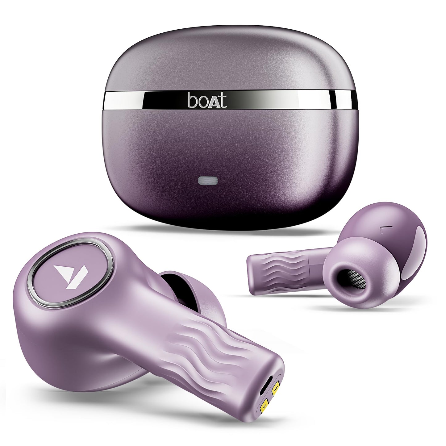 boAt Nirvana Ion, 120HRS Battery, Crystal Bionic Sound w/Dual EQ Modes, 4Mics ENx, App Support, Low Latency, IPX4, v.5.2 Bluetooth Earbuds, TWS Ear Buds Wireless Earphones with mic (Charcoal Black)