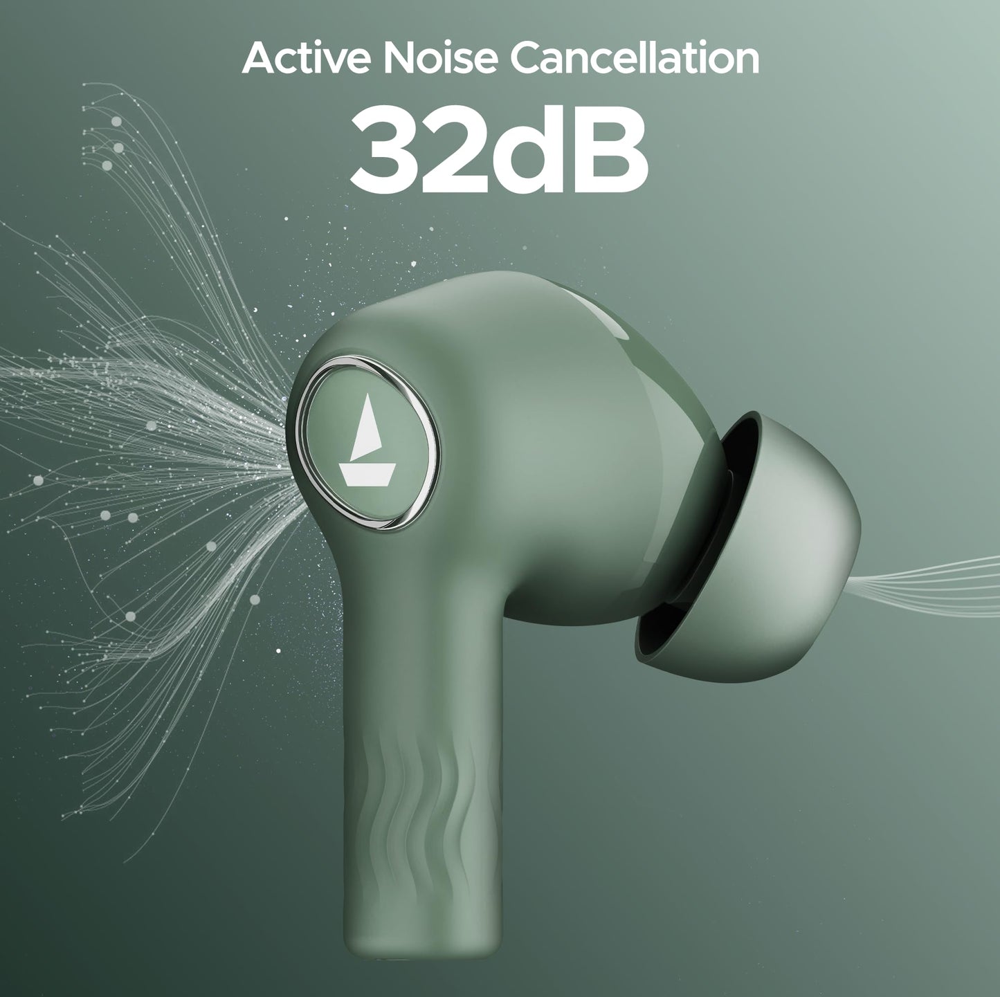 boAt Nirvana Ion, 120HRS Battery, Crystal Bionic Sound w/Dual EQ Modes, 4Mics ENx, App Support, Low Latency, IPX4, v.5.2 Bluetooth Earbuds, TWS Ear Buds Wireless Earphones with mic (Charcoal Black)