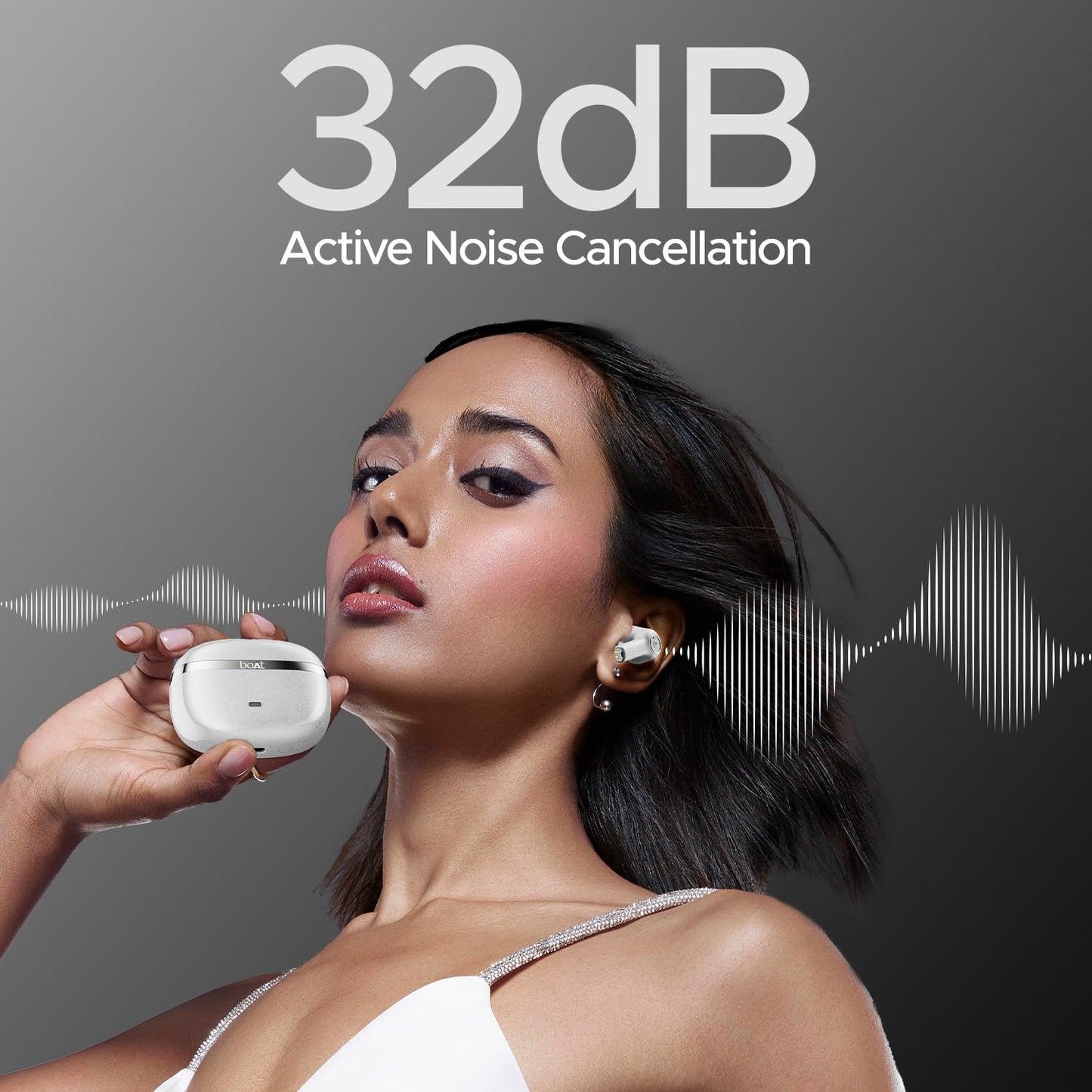 boAt Nirvana Ion, 120HRS Battery, Crystal Bionic Sound w/Dual EQ Modes, 4Mics ENx, App Support, Low Latency, IPX4, v.5.2 Bluetooth Earbuds, TWS Ear Buds Wireless Earphones with mic (Charcoal Black)