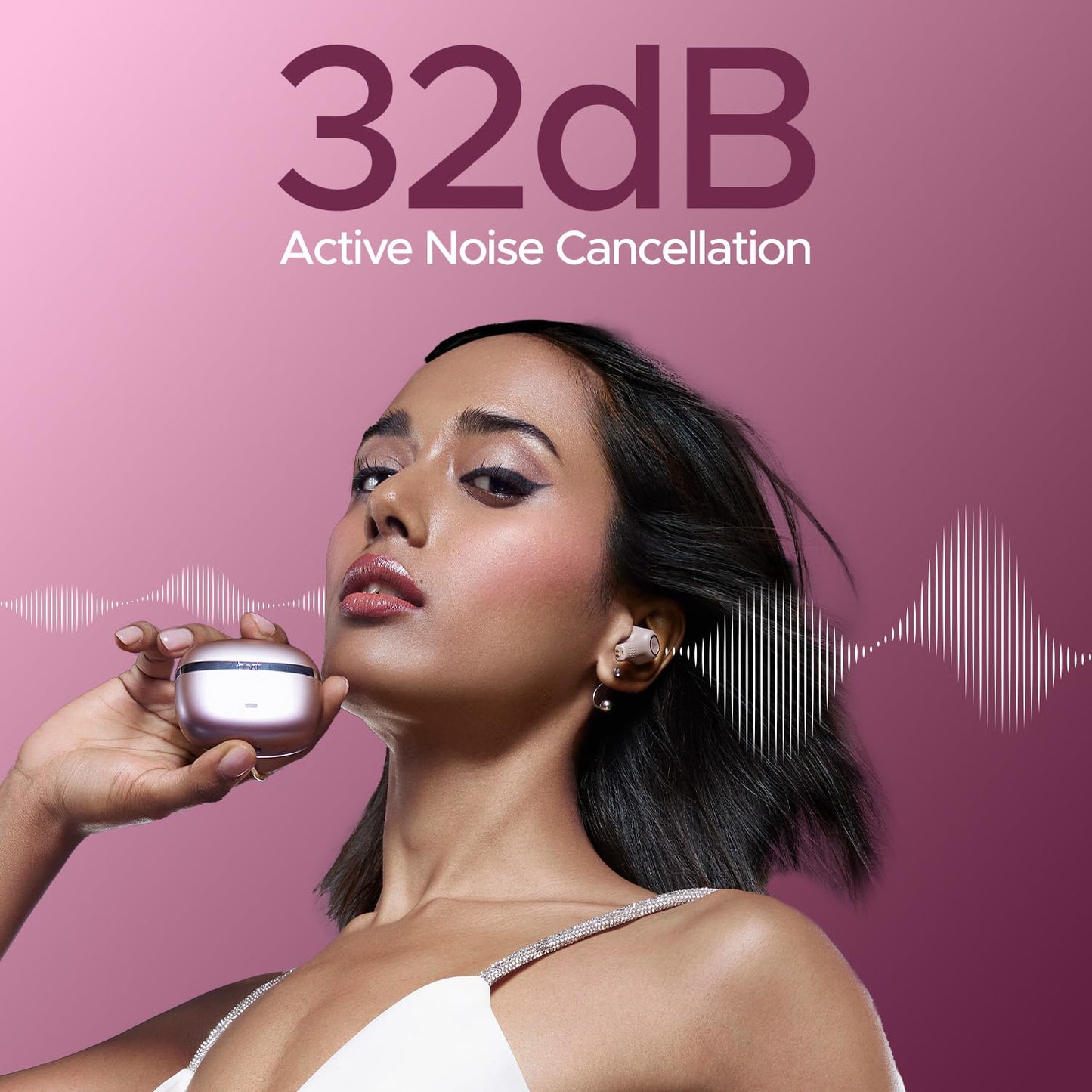 boAt Nirvana Ion, 120HRS Battery, Crystal Bionic Sound w/Dual EQ Modes, 4Mics ENx, App Support, Low Latency, IPX4, v.5.2 Bluetooth Earbuds, TWS Ear Buds Wireless Earphones with mic (Charcoal Black)