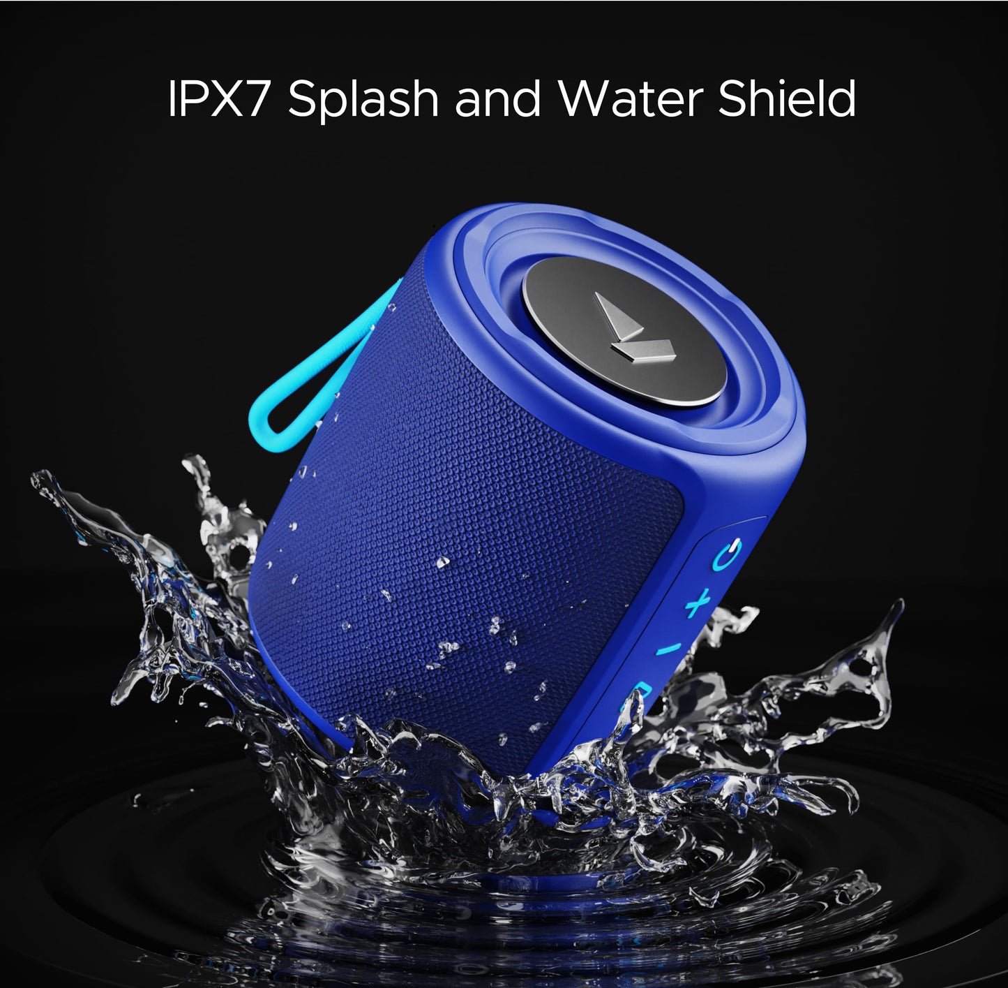 Boat Stone 352 Bluetooth Speaker with 10W RMS Stereo Sound, IPX7 Water Resistance, TWS Feature, Up to 12H Total Playtime, Multi-Compatibility Modes and Type-C Charging(Raging Black)