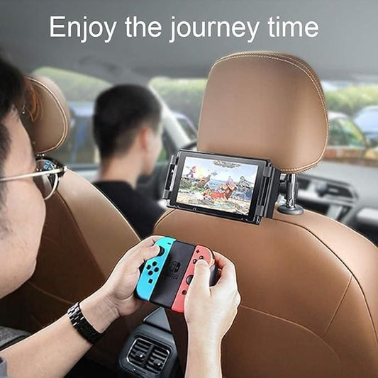 Car Mount Holder for Tablets & Phones (4.7-12.9 inches) with 360-Degree Rotation